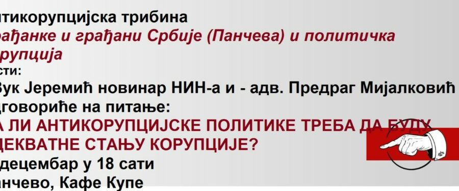 „Kareja” organizuje antikorupcijski događaj povodom Međunarodnog dana borbe protiv korupcije